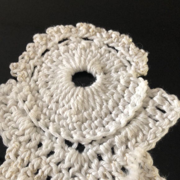 Crocheted “Angel” Dishcloth 👼 With Little Note 📝 - Picture 5 of 6